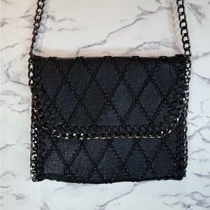 Urban Expressions Black Chain Crossbody Bag